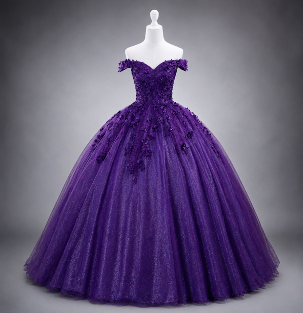 Royal Amethyst – Luxury Purple Quinceañera Dress Rental