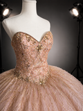 Blush Elegance – Luxury Blush Quinceañera Dress Rental