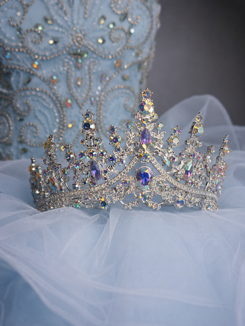 Cinderella Blue – Luxury Ice Blue Quinceañera Dress Rental