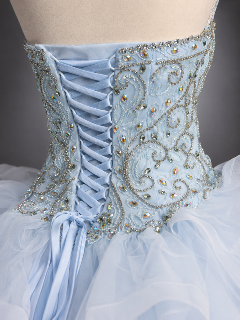 Cinderella Blue – Luxury Ice Blue Quinceañera Dress Rental
