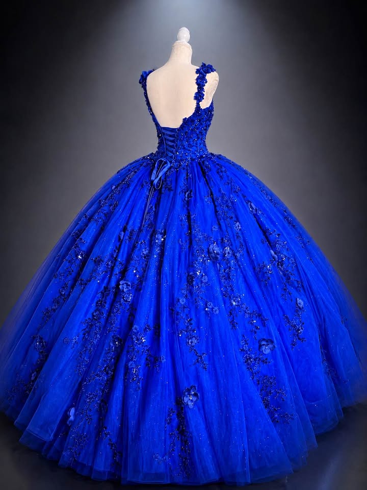 Midnight Sapphire – Luxury Royal Blue Quinceañera Dress Rental