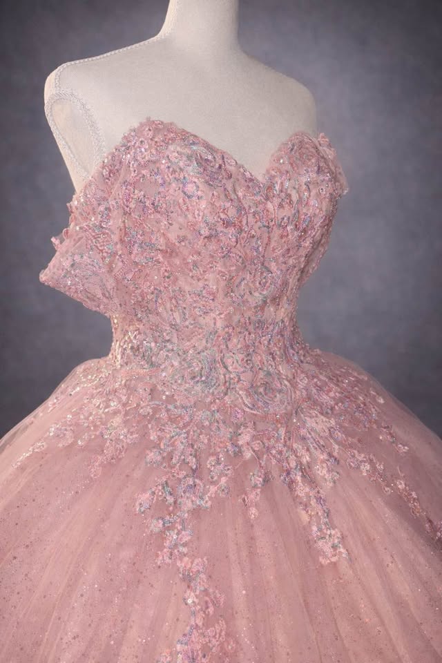 Rose Petal Princess – Luxury Pink Quinceañera Dress Rental