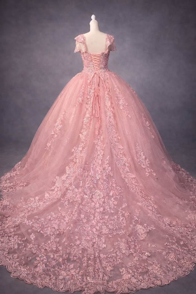 Rose Petal Princess – Luxury Pink Quinceañera Dress Rental